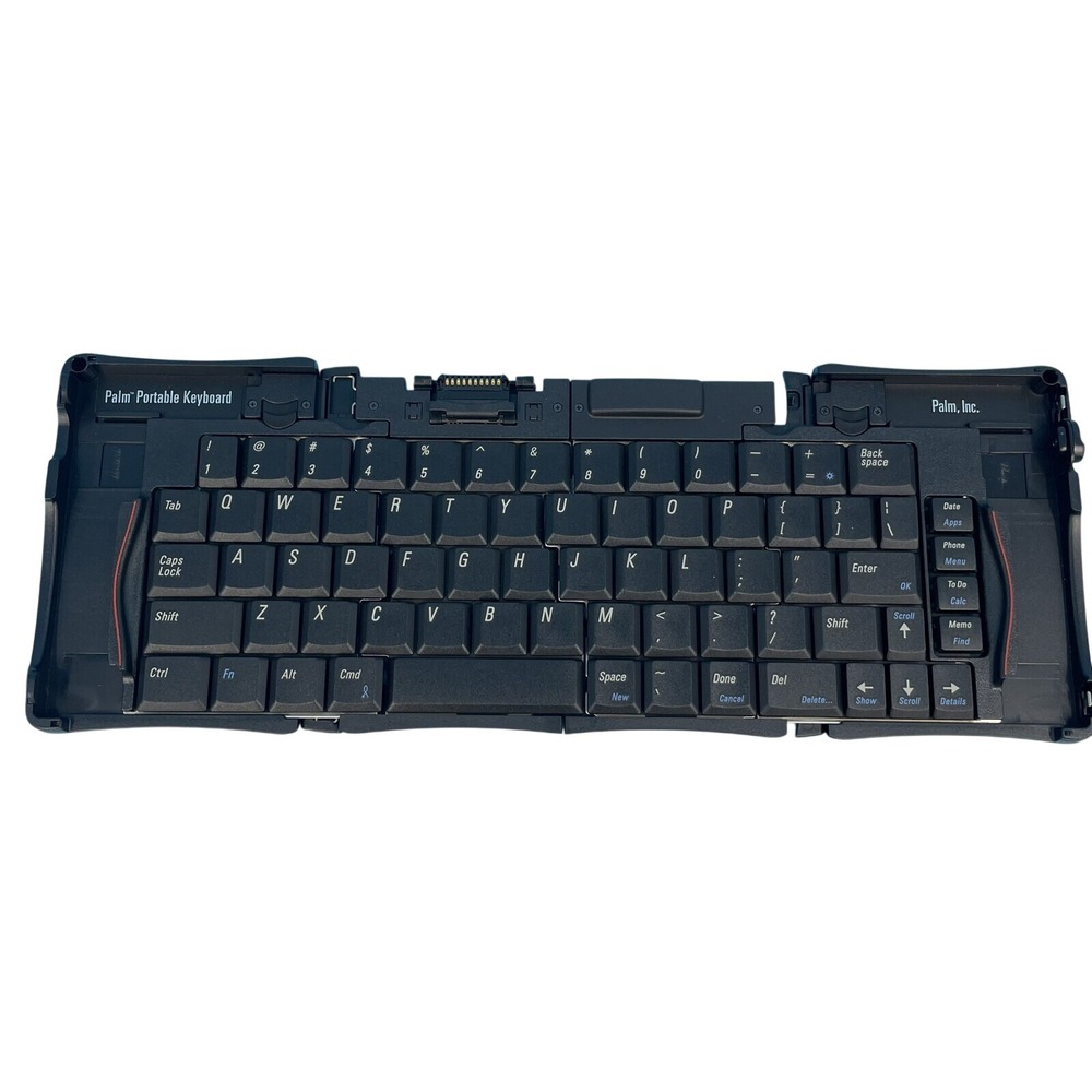 Palm Portable Keyboard P10713U Foldable PDA Accessory with Case Black